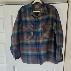 Vintage 1960s/70s Pendleton Wool Board Shirt (L)